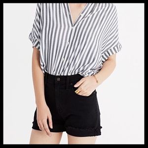 Madewell High-Rise Denim Shorts - Black, 29